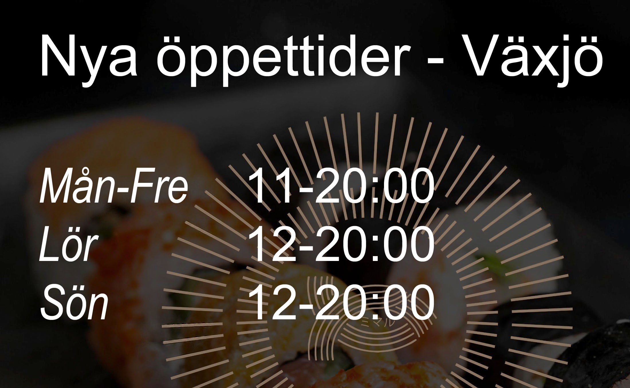 Nya öppettider